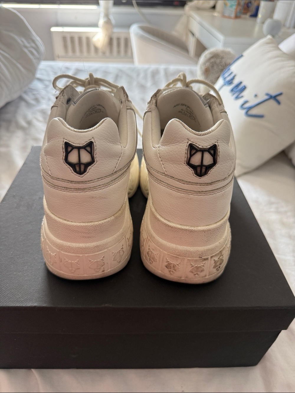 Vintage Naked Wolfe White Platform Trail Sneakers - Picture 5 of 10